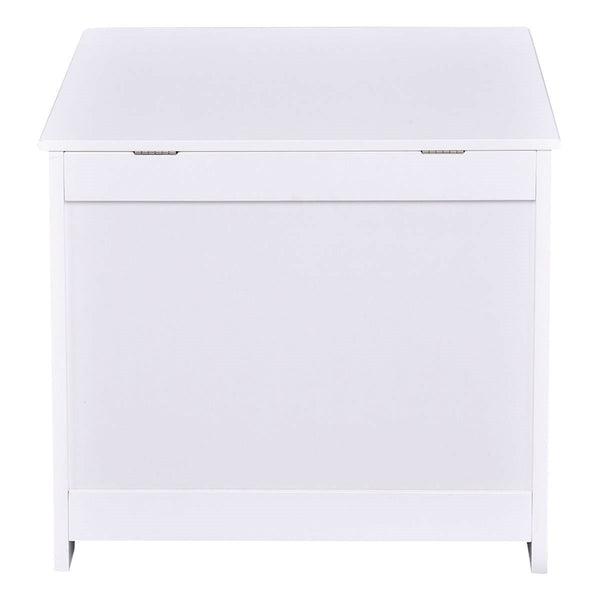Bathroom Laundry Hamper Clothes Storage Cabinet in White - Deals Kiosk