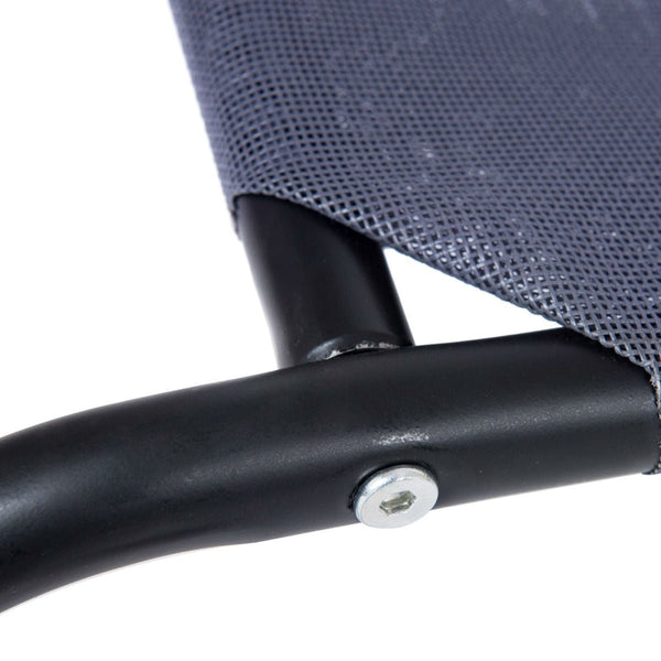 Extra Large Gray Blue Dog Steel Frame Elevated Pet Cot Mat Bed - Deals Kiosk