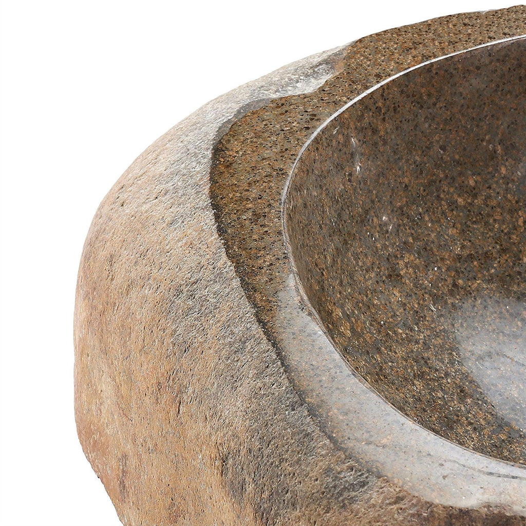 Handmade Unique Granite Stone Sink in Natural Tan Brown Beige Color - Deals Kiosk