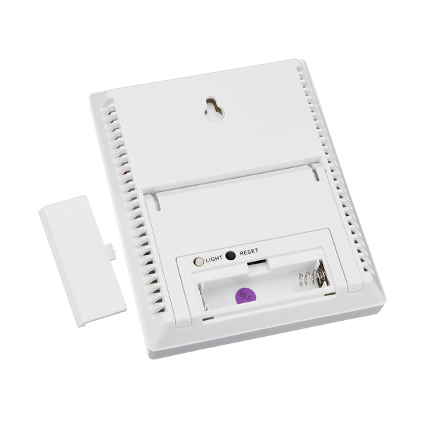 CH-904 Thermometer Hygrometer Temperature Humidity Tester Backlight Time Date Calendar Alarm Clock - Deals Kiosk