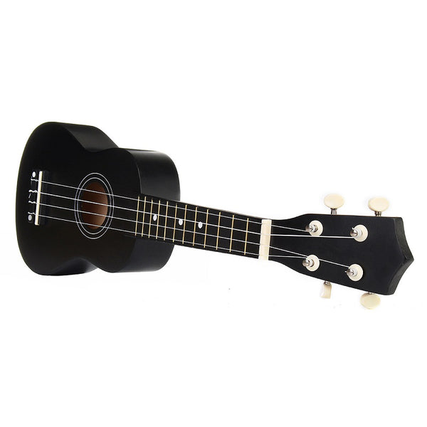 21 Inch Economic Soprano Ukulele Uke Musical Instrument With Gig bag Strings Tuner Black - Deals Kiosk
