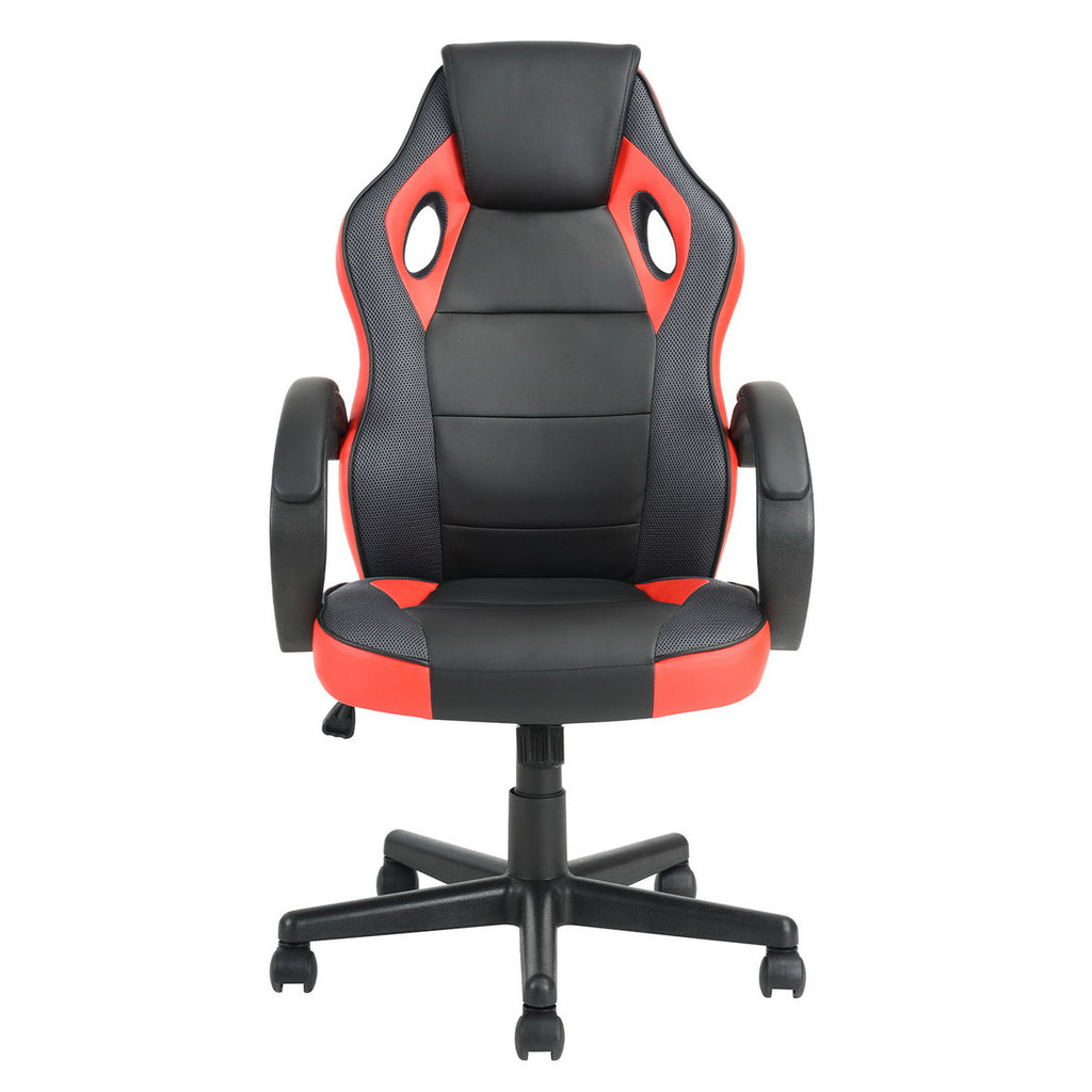 Gaming Office Chair with Fabric Adjustable Swivel,Red - Deals Kiosk