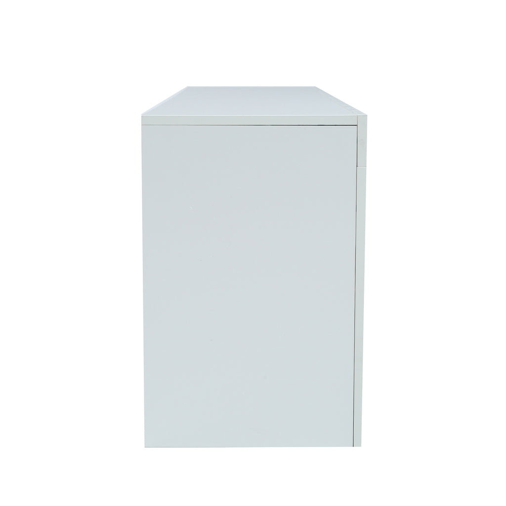 145 Modern 57 inchesTV Stand Matte Body High Gloss Fronts with 16 Color LEDs - Deals Kiosk