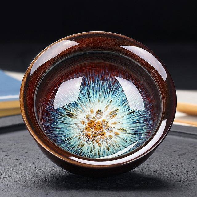 Ceramic Chinese Tenmoku Glazed Tea Cup - Deals Kiosk