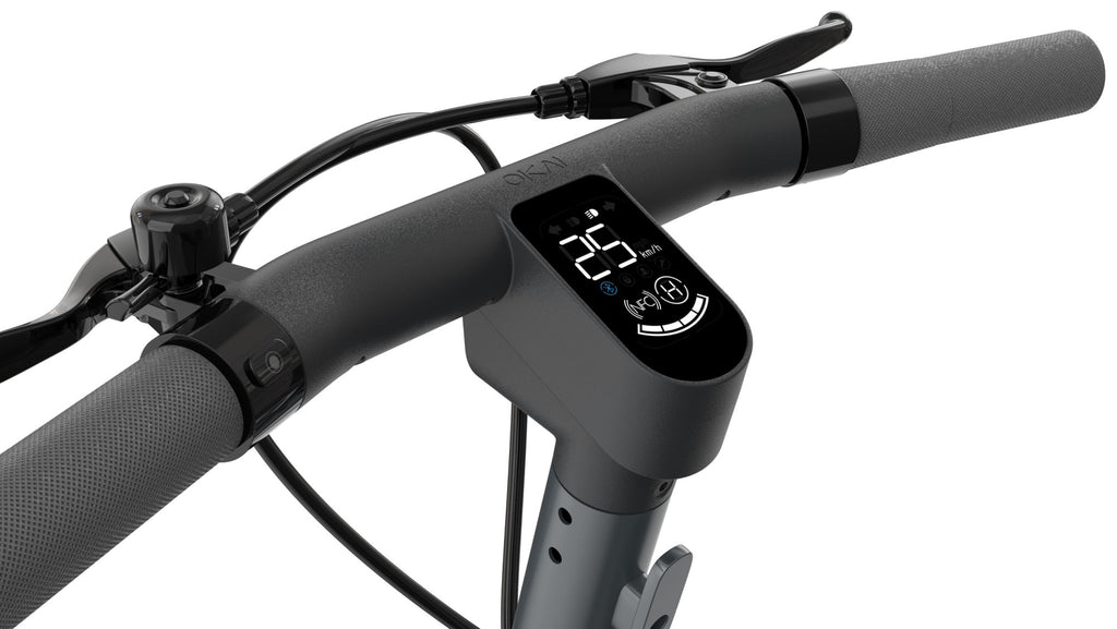 OKAI Beetle Electric Scooter with Seat, Up to 25 Miles Range & 15.5MPH, Modern Moped Scooter Bike with 10inch Vacuum Tires - Deals Kiosk