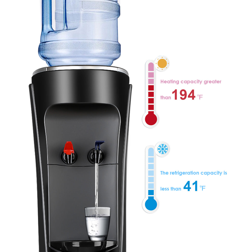 Freestanding Top Loading Water Cooler Dispenser,Hot & Cold Water,Child Safety Lock, UL/Energy Star Approved - Deals Kiosk