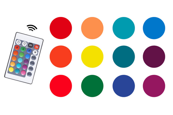 Modern Black TV Stand, 20 Colors LED TV Stand w/Remote Control Lights - Deals Kiosk