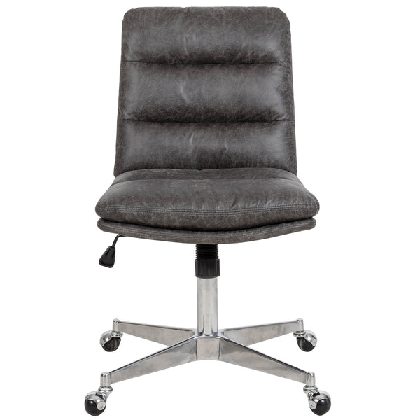 Adjustable Swivel Armless Office Chair Desk Chair - Deals Kiosk
