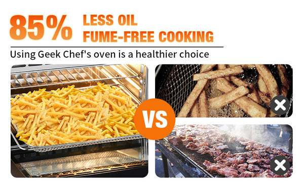 Geek Chef AiroCook 31QT Air Fryer Toaster Oven Combo, with Extra Large Capacity, Family Size, 18-in-1 Countertop Oven(Prohibited from listing on Amazon) - Deals Kiosk