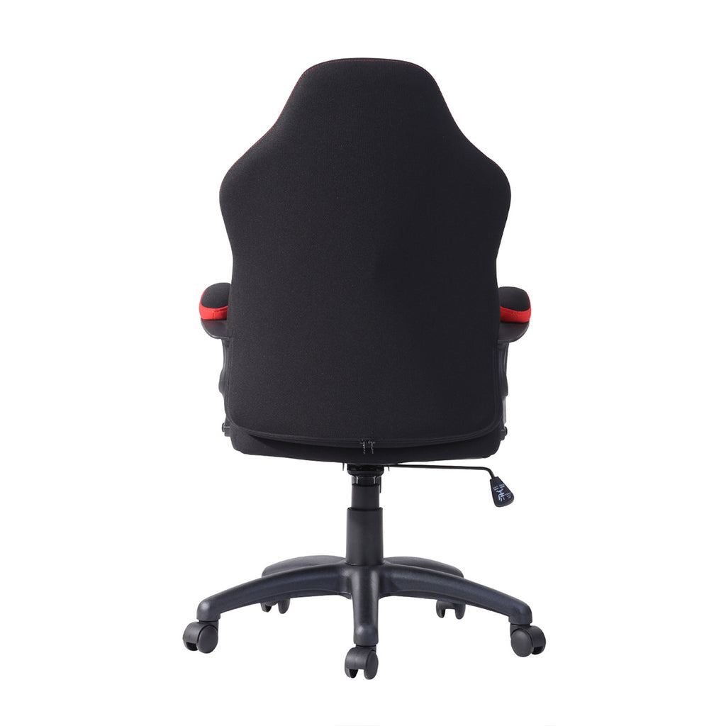 Gaming Office Chair with Fabric Adjustable Swivel,Red - Deals Kiosk