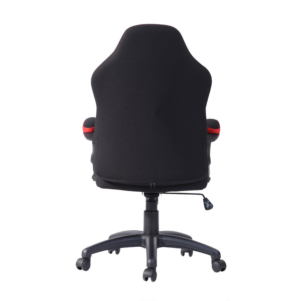 Gaming Office Chair with Fabric Adjustable Swivel,Red - Deals Kiosk