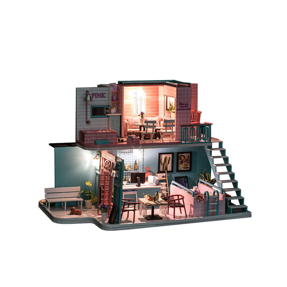 IIE CREATE 2019 New Toys for Kid DIY Wooden Miniature Doll House with Handmade Birthday Gift(Without dust cover) - Deals Kiosk