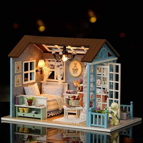 DIY Dollhouse Miniature Kit Romantic Forest Time Wooden Gift House Toy - Deals Kiosk