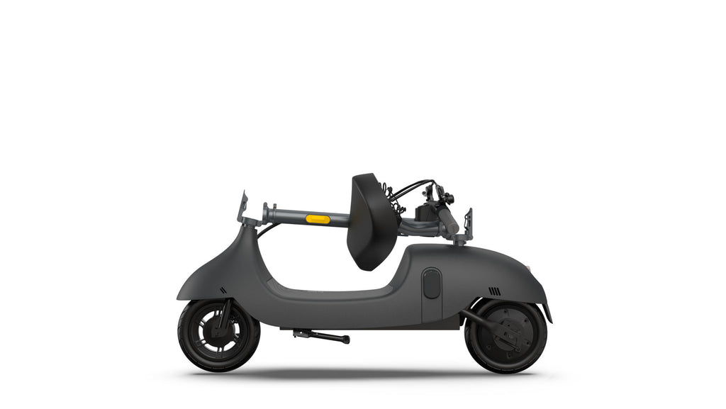OKAI Beetle Electric Scooter with Seat, Up to 25 Miles Range & 15.5MPH, Modern Moped Scooter Bike with 10inch Vacuum Tires - Deals Kiosk