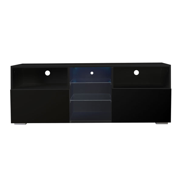Modern Minimalist TV Cabinet Living Room with 20 colors LED Lights,TV Stand Entertainment Center Modern High-Gloss LED TV Cabinet, Simpleness Creative Furniture TV Cabinet - Deals Kiosk