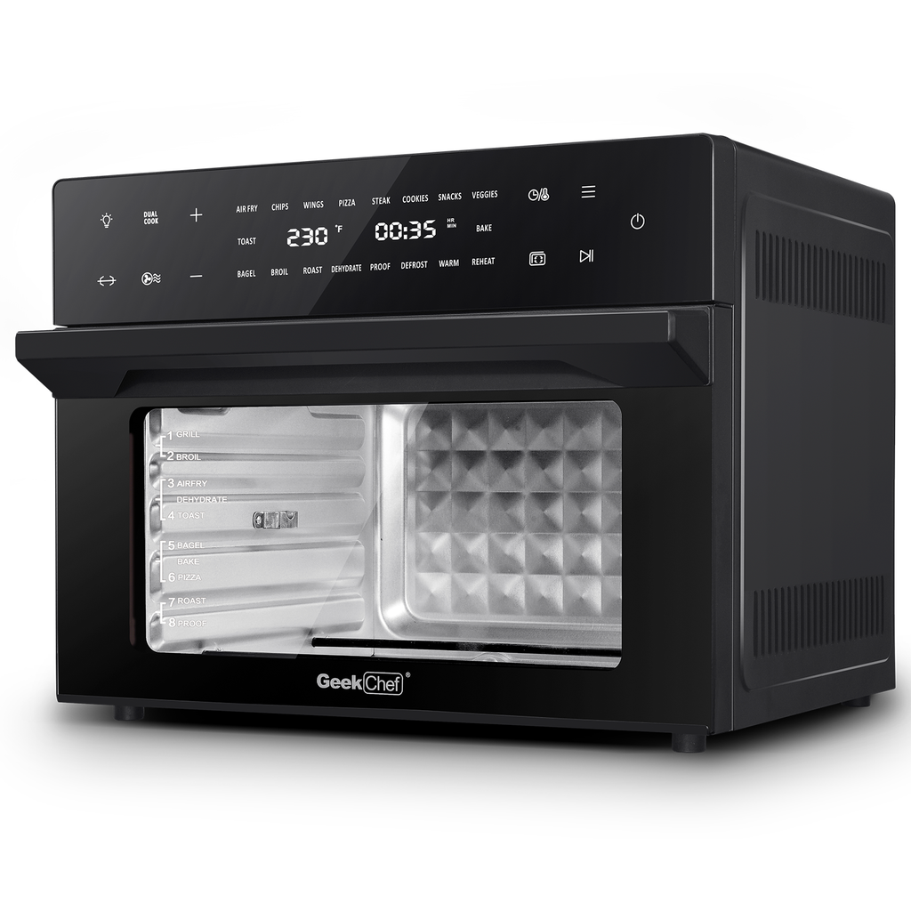 Geek Chef AiroCook 31QT Air Fryer Toaster Oven Combo, with Extra Large Capacity, Family Size, 18-in-1 Countertop Oven(Prohibited from listing on Amazon) - Deals Kiosk