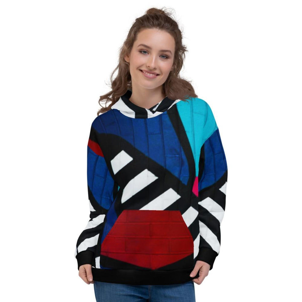 Gridline Colorful Style Womens Hoodie - Deals Kiosk