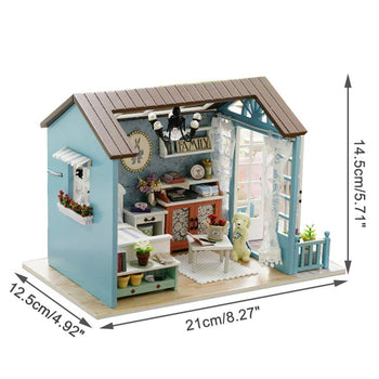 DIY Dollhouse Miniature Kit Romantic Forest Time Wooden Gift House Toy - Deals Kiosk