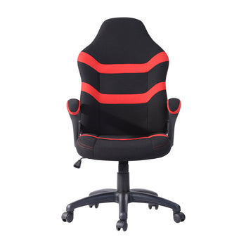 Gaming Office Chair with Fabric Adjustable Swivel,Red - Deals Kiosk