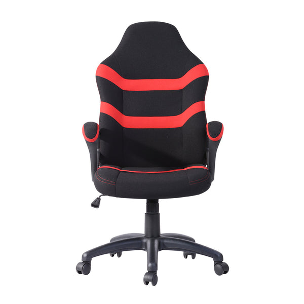 Gaming Office Chair with Fabric Adjustable Swivel,Red - Deals Kiosk