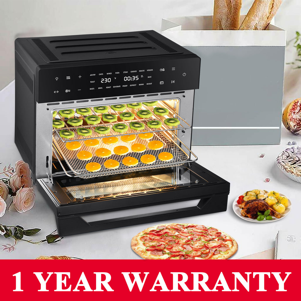 Geek Chef AiroCook 31QT Air Fryer Toaster Oven Combo, with Extra Large Capacity, Family Size, 18-in-1 Countertop Oven(Prohibited from listing on Amazon) - Deals Kiosk