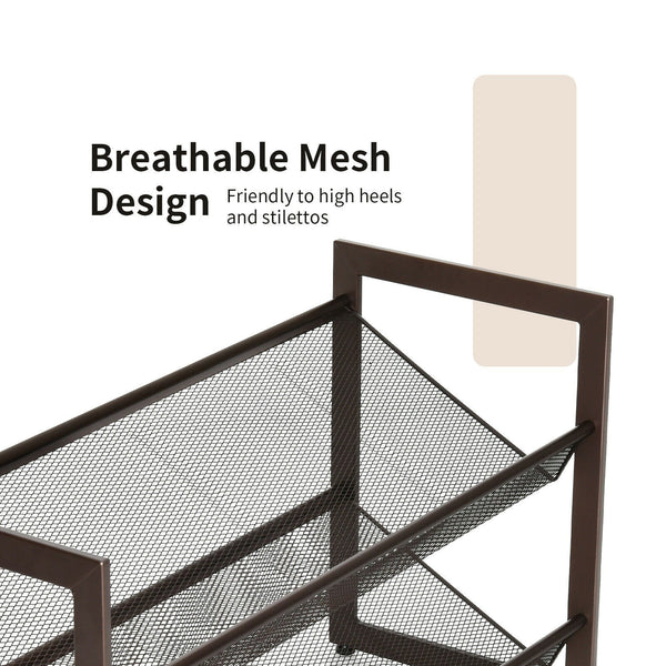 Adjustable to Flat or Slant Shoe Organizer Stand - Deals Kiosk