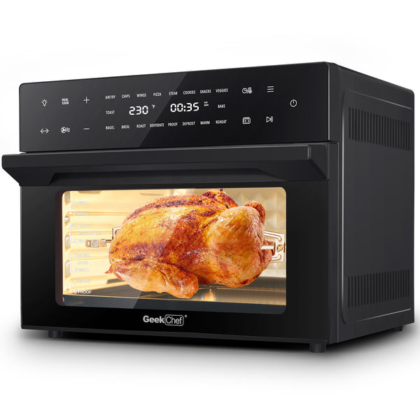 Geek Chef AiroCook 31QT Air Fryer Toaster Oven Combo, with Extra Large Capacity, Family Size, 18-in-1 Countertop Oven(Prohibited from listing on Amazon) - Deals Kiosk