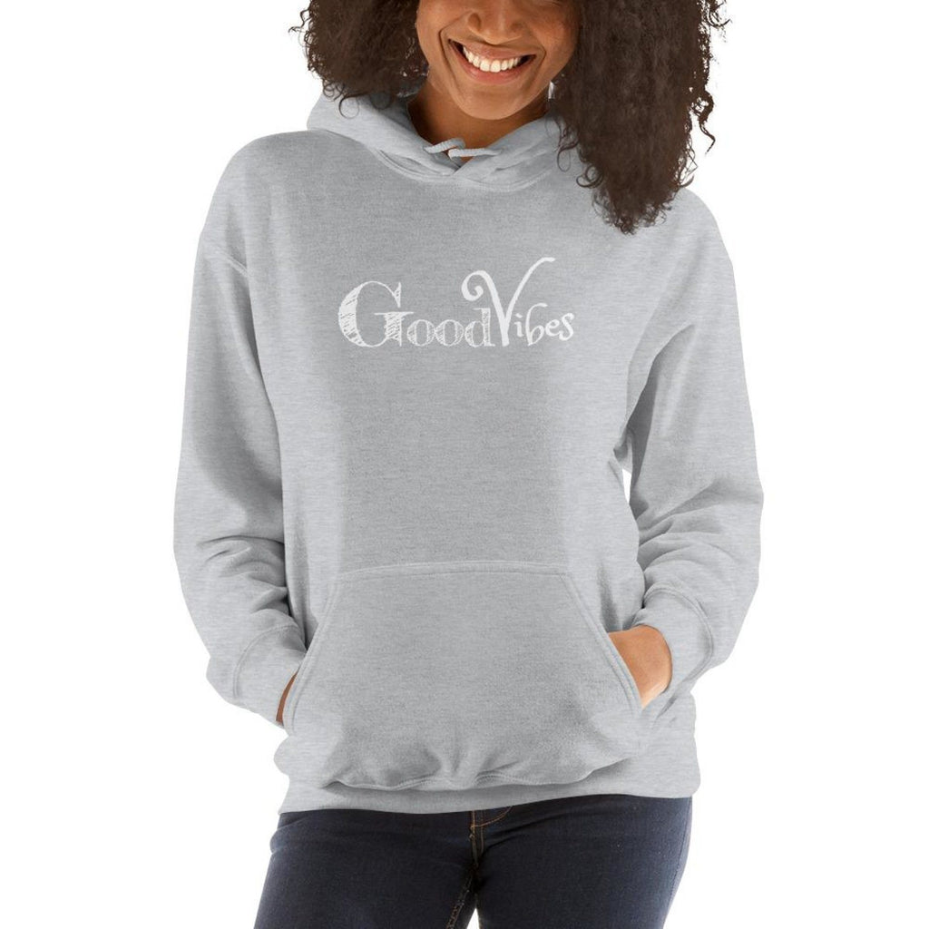 Good Vibes Womens Classic Hoodie - Deals Kiosk