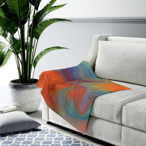 Accent Blankets, Autumn Swirl Style Throw Blanket - Deals Kiosk