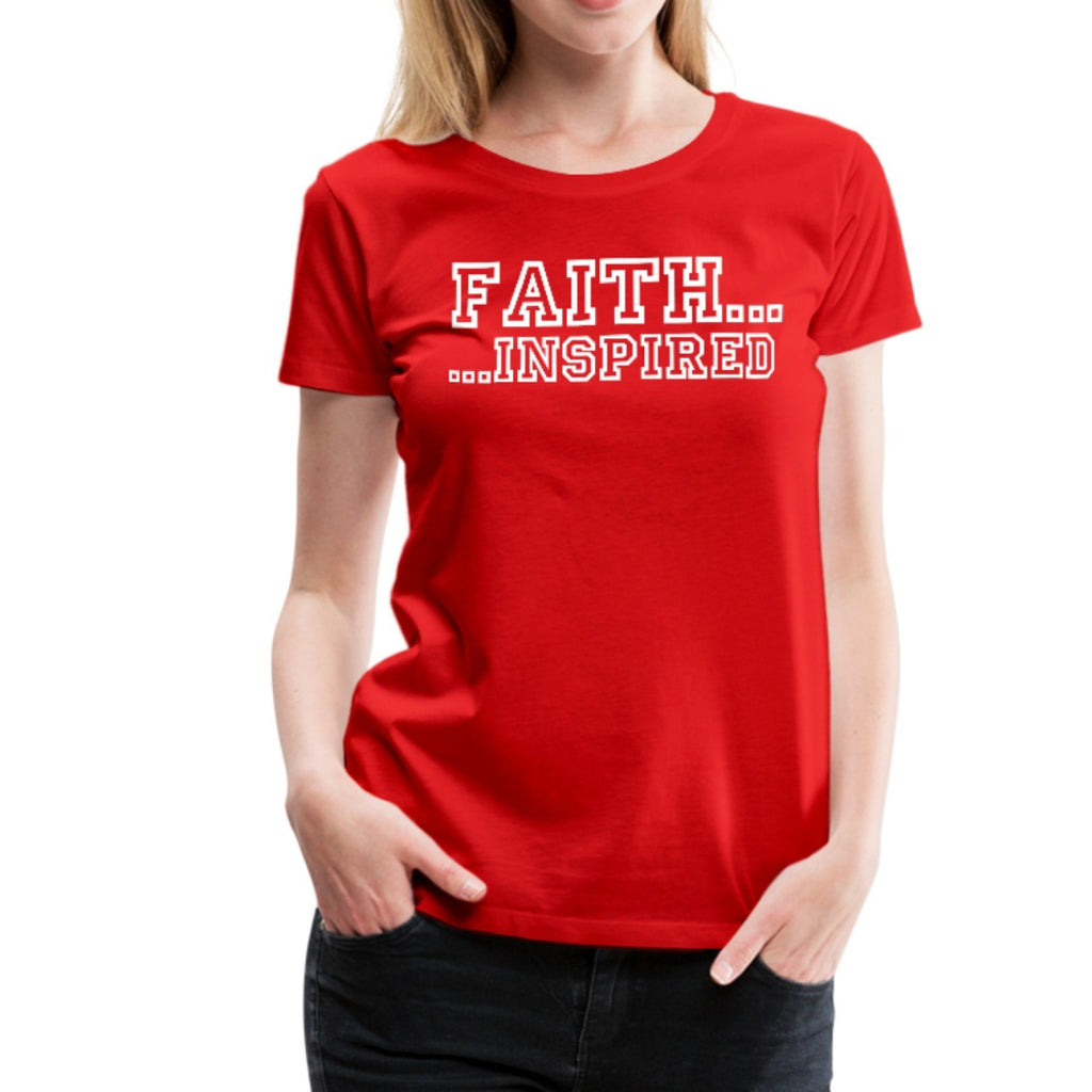 Faith Inspired Graphic Text Style Womens Classic T-Shirt - Deals Kiosk