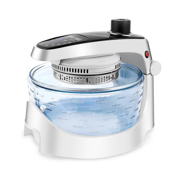 Air Fryer,Oil Free,One-click designed included 11 cook functions,Extendable 12.7QT to 18QT,French Arcopal Glass Bowl 360 degree visibility while cooking - Deals Kiosk