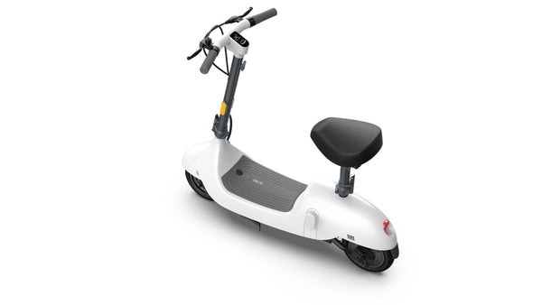 OKAI Beetle Electric Scooter with Seat, Up to 25 Miles Range & 15.5MPH, Modern Moped Scooter Bike with 10inch Vacuum Tires - Deals Kiosk