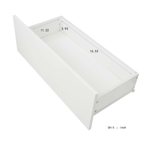 Modern White TV Stand, 20 Colors LED TV Stand w/Remote Control Lights - Deals Kiosk