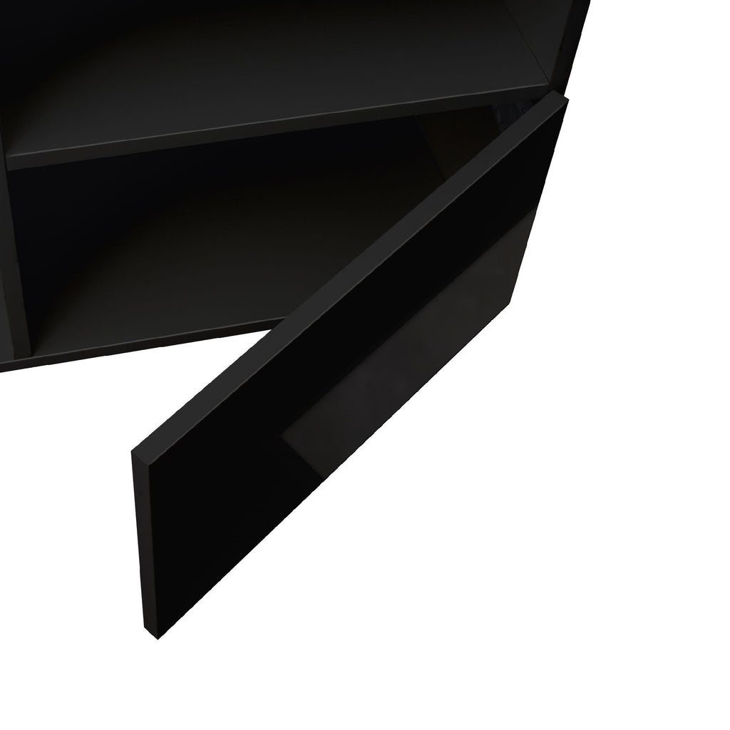 Modern Minimalist TV Cabinet Living Room with 20 colors LED Lights,TV Stand Entertainment Center Modern High-Gloss LED TV Cabinet, Simpleness Creative Furniture TV Cabinet - Deals Kiosk