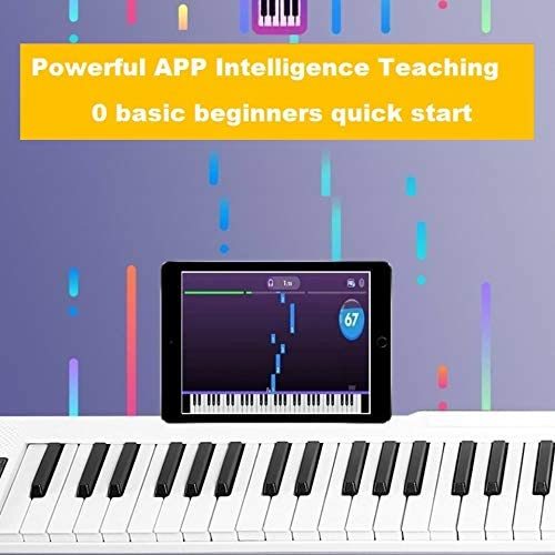 88-Key Splicing Intelligent Piano Electronic Keyboard for Kids Beginners with Full Size Semi Weighted Touch Sensitive Keys, MIDI, Power Supply, Built In Speakers - Deals Kiosk