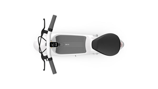 OKAI Beetle Electric Scooter with Seat, Up to 25 Miles Range & 15.5MPH, Modern Moped Scooter Bike with 10inch Vacuum Tires - Deals Kiosk