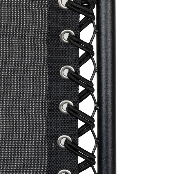 Adjustable Folding Mesh Zero Gravity Reclining Lounge Chair with Pillow and Cup Holder Tray, Set of 2 - Deals Kiosk