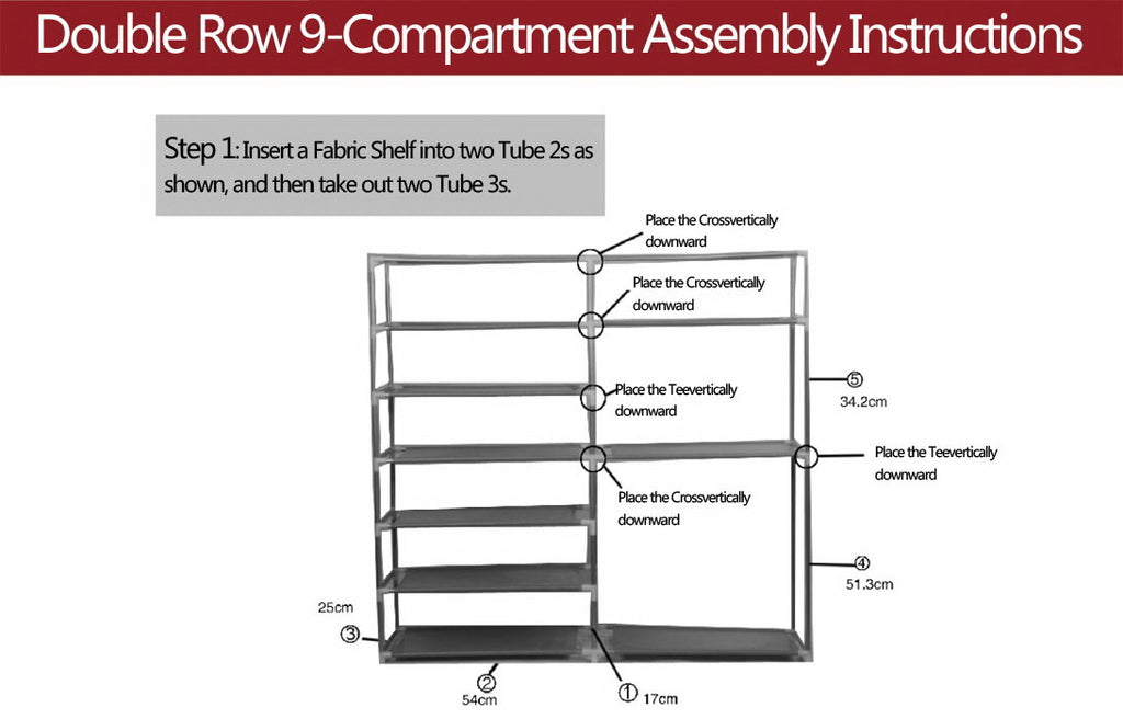 Double Rows Home Shoe Rack Shelf Storage Closet Organizer Cabinet Portable Cover Wine Red - Deals Kiosk