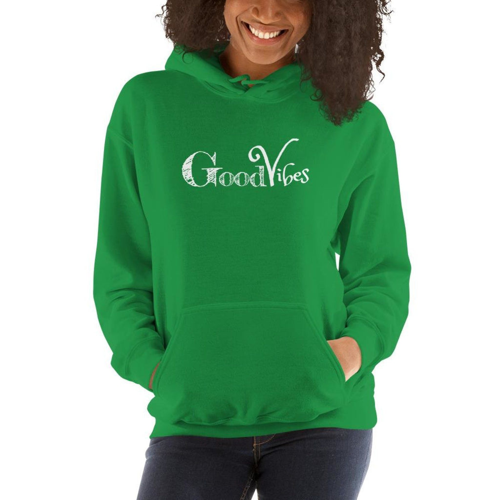 Good Vibes Womens Classic Hoodie - Deals Kiosk