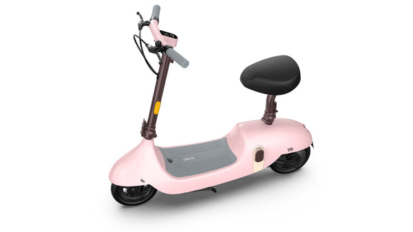 OKAI Beetle Electric Scooter with Seat, Up to 25 Miles Range & 15.5MPH, Modern Moped Scooter Bike with 10inch Vacuum Tires - Deals Kiosk