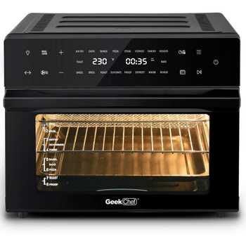 Geek Chef AiroCook 31QT Air Fryer Toaster Oven Combo, with Extra Large Capacity, Family Size, 18-in-1 Countertop Oven(Prohibited from listing on Amazon) - Deals Kiosk