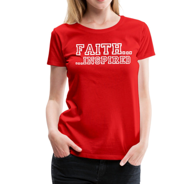 Faith Inspired Graphic Text Style Womens Classic T-Shirt - Deals Kiosk