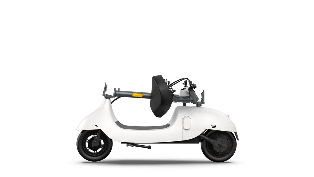 OKAI Beetle Electric Scooter with Seat, Up to 25 Miles Range & 15.5MPH, Modern Moped Scooter Bike with 10inch Vacuum Tires - Deals Kiosk
