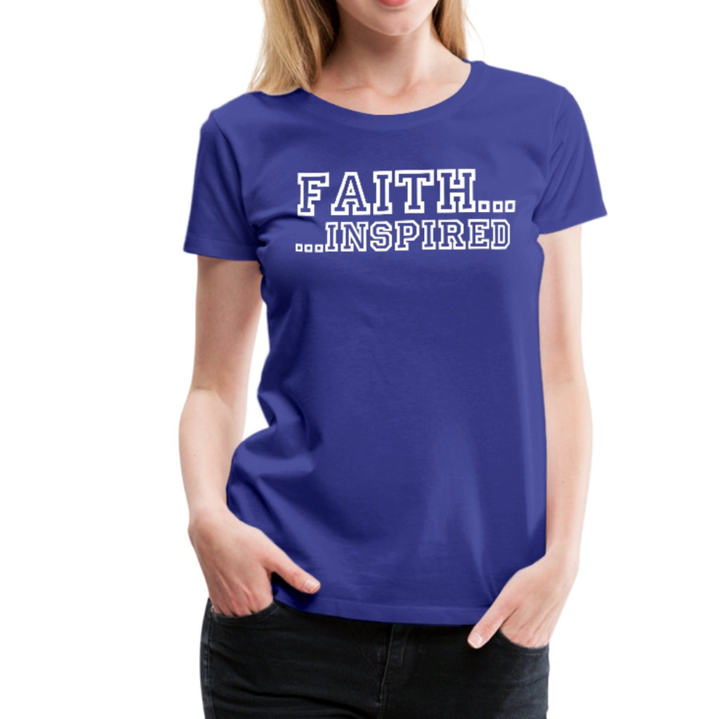 Faith Inspired Graphic Text Style Womens Classic T-Shirt - Deals Kiosk