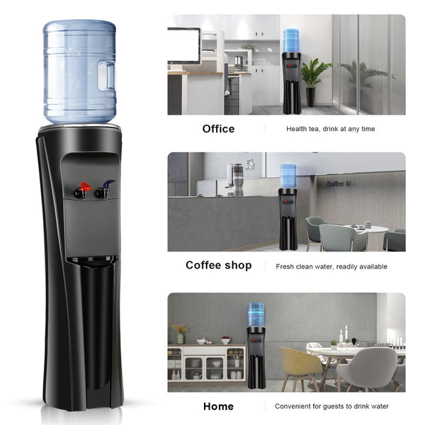 Freestanding Top Loading Water Cooler Dispenser,Hot & Cold Water,Child Safety Lock, UL/Energy Star Approved - Deals Kiosk