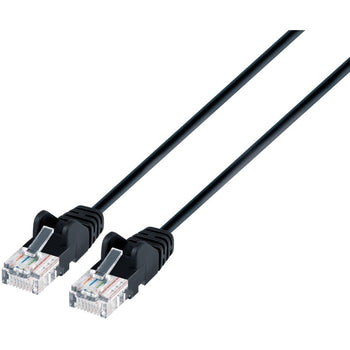 Intellinet Network Solutions 742078 Black CAT-6 UTP Slim Network Patch Cable with Snagless Boots (1.5 Feet) - Deals Kiosk