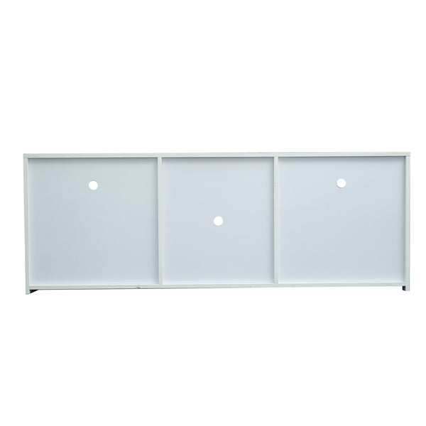 145 Modern 57 inches TV Stand Matte Body High Gloss Fronts with 16 Color LEDs - Deals Kiosk