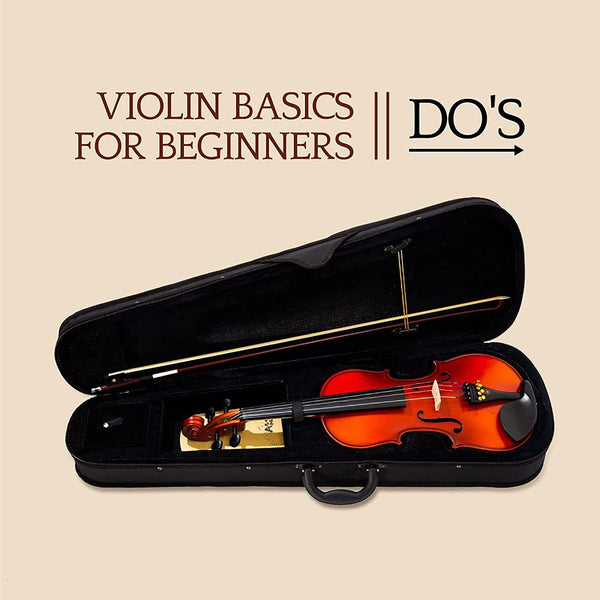 Aileen PREMIUM BEGINNER Series Violin Outfit - 4/4 Full Size Solid Wood Ebony Fitted for Kids Students, Teachers Approved - Deals Kiosk