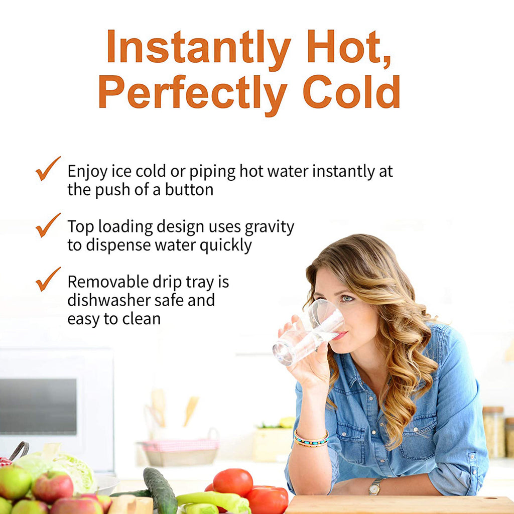 Freestanding Top Loading Water Cooler Dispenser,Hot & Cold Water,Child Safety Lock, UL/Energy Star Approved - Deals Kiosk