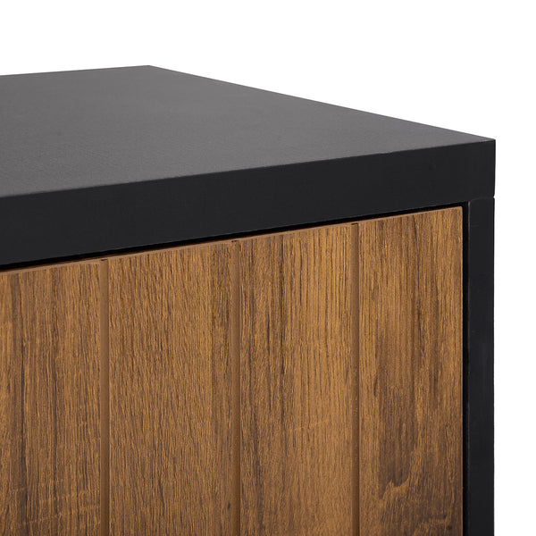 47.2 inches Mid-Century Modern 2 Door TV Stand with Storage Cabinet - Deals Kiosk